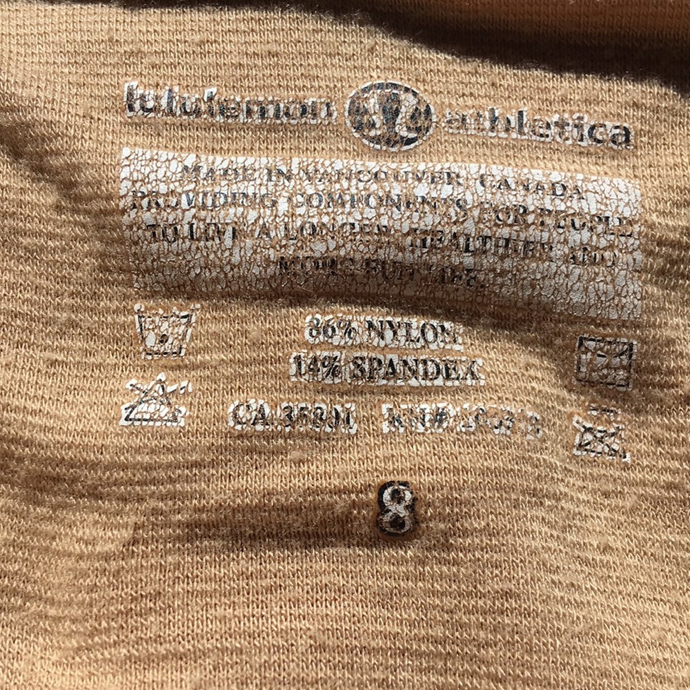 Lululemon 🍋 Athletica size 8 cross back Top red - Picture 5 of 5